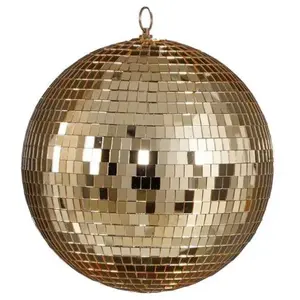House of Seasons Boule à facettes de Noël champagne D25 pas cher