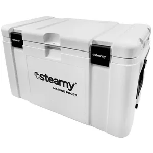 Steamy Marine Pro 70, Glacière spécialement pour Bateaux et Sports Nautiques, 70 litres, Blanc pas cher