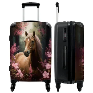 Grand Valise NoBoringSuitcases.com® - Bagage léger - 4 roues - 90 Litr... pas cher