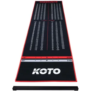 KOTO Oche Carpet Checkout Dart Mat Rouge 285 x 80 cm, tapis de fléchet...Vendu paramazon