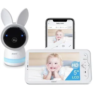 ARENTI 2K/3MP Babyphone Caméra 5 Moniteur Vidéo pour Bébé 24GHz+5GHz C...Vendu parcdiscount