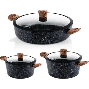 Comparateur de prix : SET DE POÊLES Westinghouse - Cocotte 24cm & 28cm + Casserole 32cm