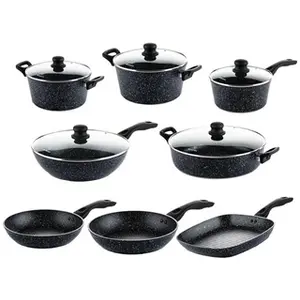 Comparateur de prix : SET DE POÊLES Marbe Noir Westinghouse - Set 13 pièces