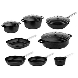 SET DE POÊLES performance Westinghouse - Set 12 pièces - Noir pas cher