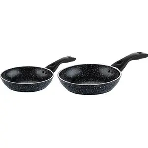 SET DE POÊLES Westinghouse - Poêle à frire 24 CM + 28 CM - Marbre Noir pas cher