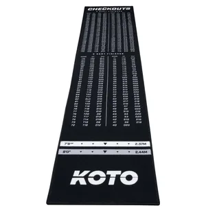 Comparateur de prix : KOTO - Tapis Checkout Noir 285 x 60 cm + Oche Incl. Indicateur de Score Tapis de Fléchettes