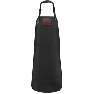 LE SITE DE LA PIECE Tablier de cuisine artisanal cuir Buffalo noir Witloft pas cher