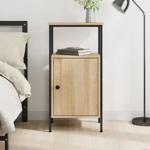 Comparateur de prix : vidaXL Table de chevet chêne sonoma 41x31x80 cm bois d'ingénierie