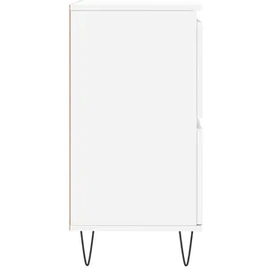 vidaXL Buffets 3 pcs Blanc Bois d'ingénierie pas cher