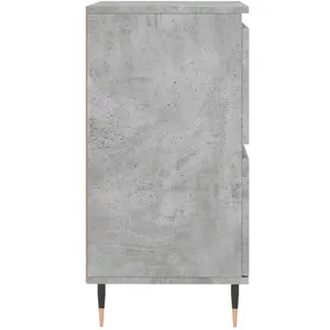 vidaXL Buffets 3 pcs gris béton bois d'ingénierie pas cher