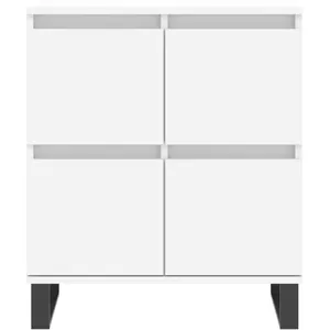 vidaXL Buffets 3 pcs Blanc Bois d'ingénierie pas cher