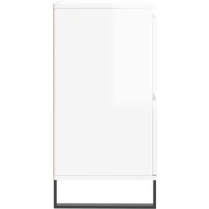 Comparateur de prix : vidaXL Buffets 3 pcs blanc brillant bois d'ingénierie