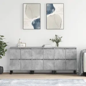 Comparateur de prix : vidaXL Buffets 3 pcs gris béton bois d'ingénierie