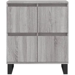 vidaXL Buffets 3 pcs Sonoma gris Bois d'ingénierie pas cher