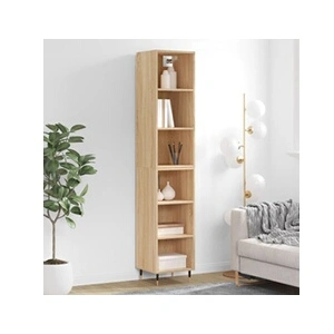 vidaXL Buffet haut Chêne sonoma 34,5x32,5x180 cm Bois d'ingénierie pas cher