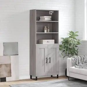 Buffet haut vidaXL - Sonoma gris pas cher