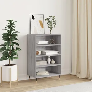 vidaXL Buffet haut sonoma gris 57x35x90 cm bois d'ingénierie pas cher