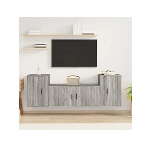 Comparateur de prix : VIDAXL Ensemble de Meubles TV 3 pcs, Armoires de Télévision Murales, Meubles Télé Salon Salle de Séjour, Moderne, Sonoma Gris Bois d'Ingénierie