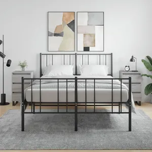 Comparateur de prix : vidaXL Tables de chevet 2 pcs sonoma gris 40x35x69 cm bois ingénierie