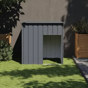 Comparateur de prix : vidaXL Niche pour chien avec toit anthracite acier galvanisé