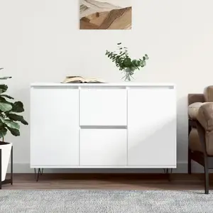 Comparateur de prix : vidaXL Buffet blanc 104x35x70 cm bois d'ingénierie 827204