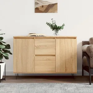 vidaXL Buffet chêne sonoma 104x35x70 cm bois d'ingénierie pas cher