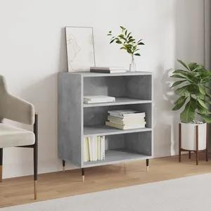 vidaXL Buffet gris béton 57x35x70 cm bois d'ingénierie pas cher