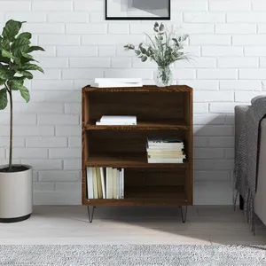 vidaXL Buffet chêne marron 57x35x70 cm bois d'ingénierie pas cher