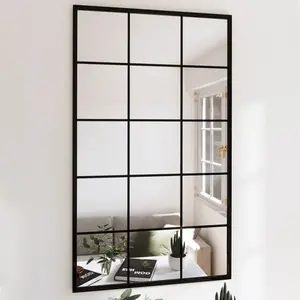Comparateur de prix : vidaXL Miroirs muraux 4 pcs noir 100x60 cm métal