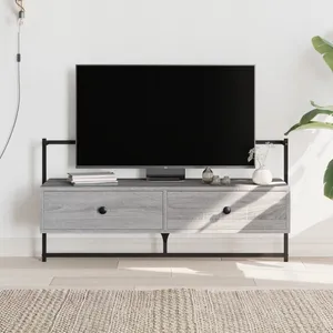 vidaXL Meuble TV mural sonoma gris 100,5x30x51 cm bois d'ingénierie pas cher