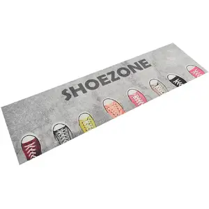 Comparateur de prix : vidaXL Tapis de cuisine lavable impression shoezone 45x150 cm velours