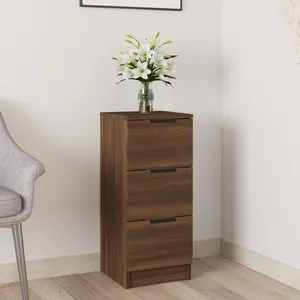 vidaXL Buffet haut Gris béton 69,5x34x180 cm Bois d'ingénierie pas cher