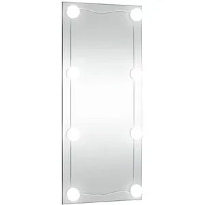 Comparateur de prix : vidaXL Miroir mural avec lumières LED 50x100 cm verre rectangulaire