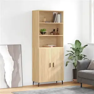 VidaXL Buffet Haut Chêne Sonoma 69,5x180 cm pas cher
