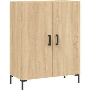 vidaXL Buffet haut Chêne sonoma 69,5x34x180 cm Bois d'ingénierie pas cher