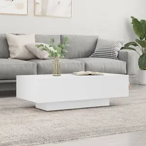 Comparateur de prix : vidaXL Table basse blanc 100x49,5x31 cm bois d'ingénierie 833889