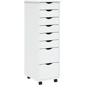 Comparateur de prix : vidaXL Armoire roulante avec tiroirs MOSS blanc bois de pin solide