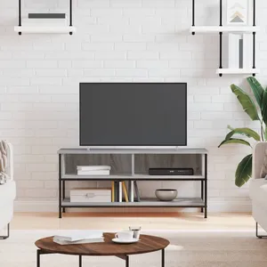 Comparateur de prix : vidaXL Meuble TV sonoma gris 100x35x45 cm bois d'ingénierie