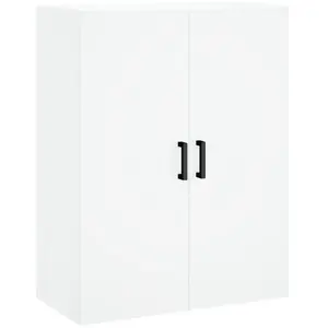 vidaXL Vidaxl Armoire Murale Blanc 69,5x34x90 Cm pas cher