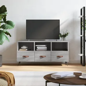 vidaXL Meuble TV sonoma gris 102x36x50 cm bois d'ingénierie pas cher