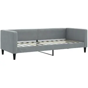 VIDAXL Lit de repos gris clair 80x200 cm tissu, canapé-lit, canapé-lit confortable, canapé-lit en tissu, lit d'appoint, canapé-lit simple pas cher
