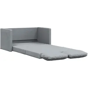 Comparateur de prix : vidaXL Canapé-lit 2 en 1 gris clair 112x174x55 cm tissu