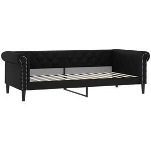 vidaXL Lit de jour noir 80x200 cm similicuir pas cher