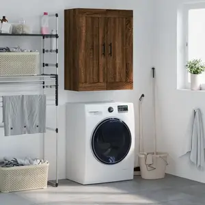 vidaXL Armoire murale chêne marron 69,5x34x90 cm bois d'ingénierie pas cher