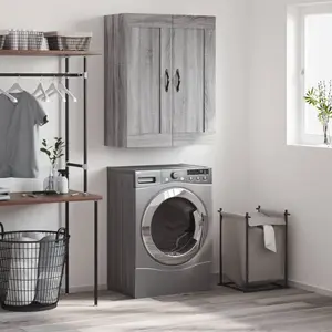 vidaXL Armoire murale sonoma gris 69,5x34x90 cm bois d'ingénierie pas cher