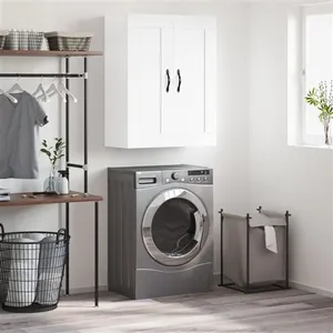 vidaXL Armoire murale blanc 69,5x34x90 cm bois d'ingénierie pas cher