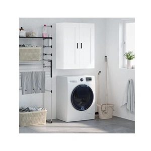 vidaXL Armoire murale blanc 69,5x34x90 cm bois d'ingénierie pas cher