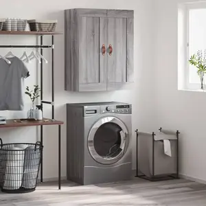 vidaXL Armoire murale sonoma gris 69,5x34x90 cm bois d'ingénierie pas cher
