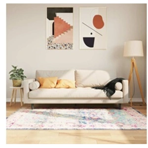 vidaXL Tapis lavable multicolore 120x180 cm antidérapant pas cher