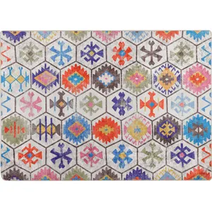 Comparateur de prix : vidaXL Tapis lavable multicolore 80x150 cm antidérapant